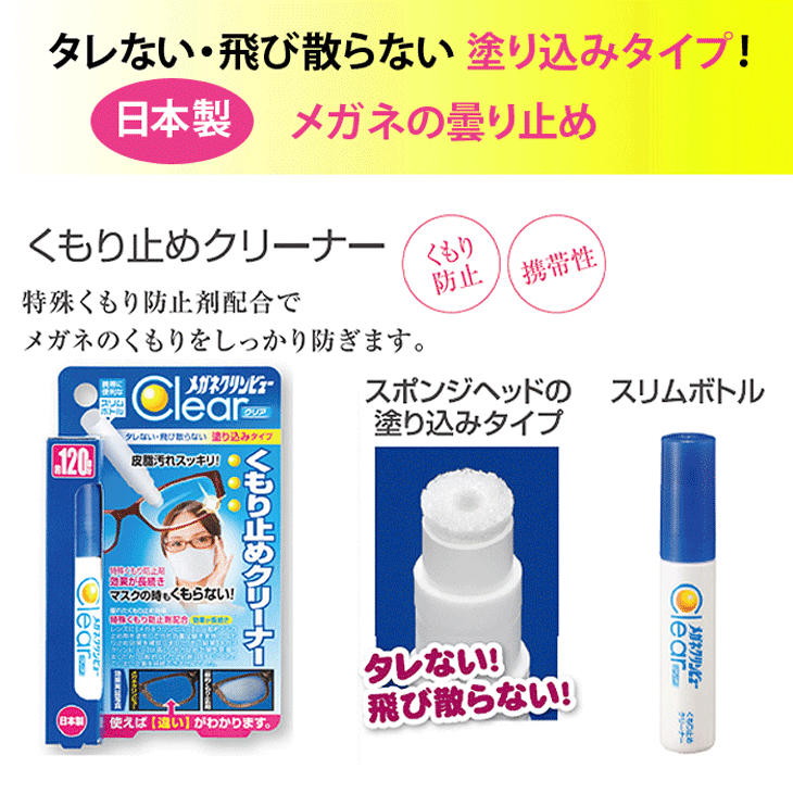 MEGANE CLEAN VIEW ANTI-FOG EYEGLASS CLEANER 10ML