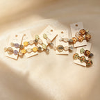 KOREAN ACETATE GEM HAIR CLIP SET - 5 COLOURS