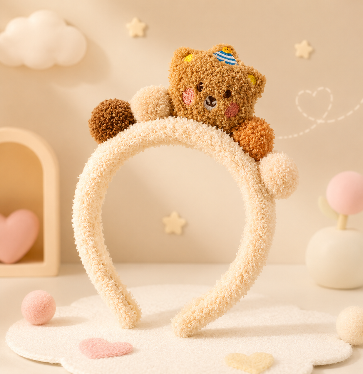 CAKE BEAR KAWAII WIDE HEADBAND