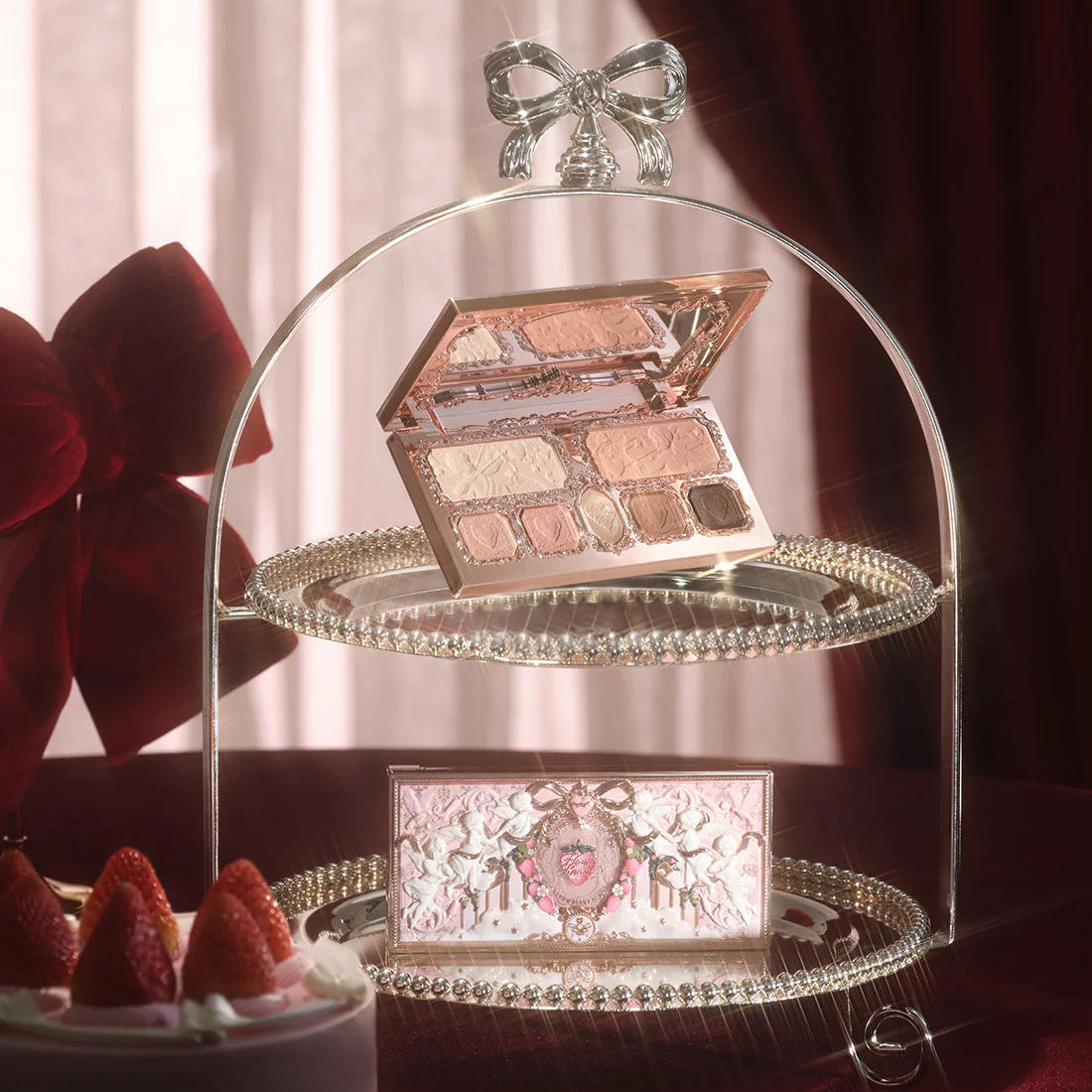 FLOWER KNOWS STRAWBERRY CUPID FACE PALETTE 01 HONEY CANELE
