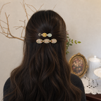 KOREAN ACETATE GEM HAIR CLIP SET - 5 COLOURS