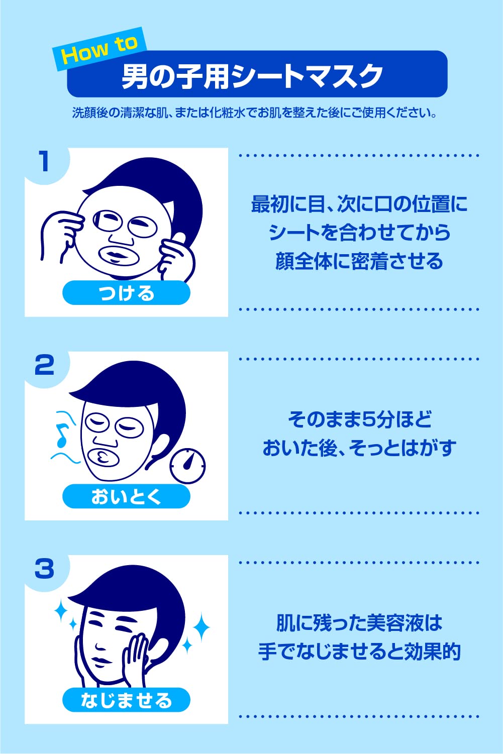 ISHIZAWA LABORATORIES KEANA MEN'S ZERO PORE SHEET MASK 10 SHEETS