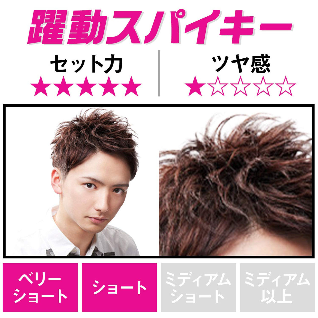 MANDOM GATSBY MOVING RUBBER HAIR WAX SPIKY EDGE 15G