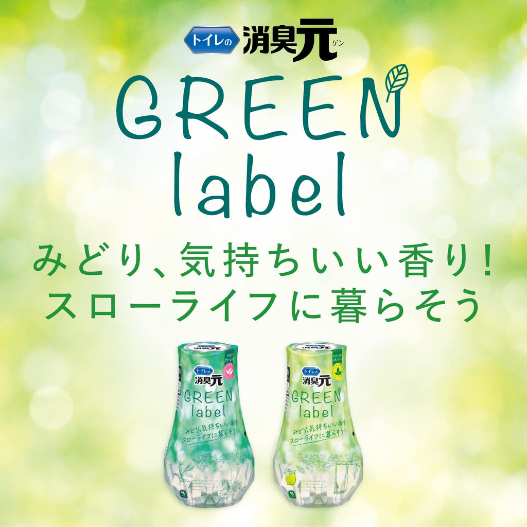 TOILET DEODORIZER GREEN LABEL NATURAL LEMON LEAF 400ML