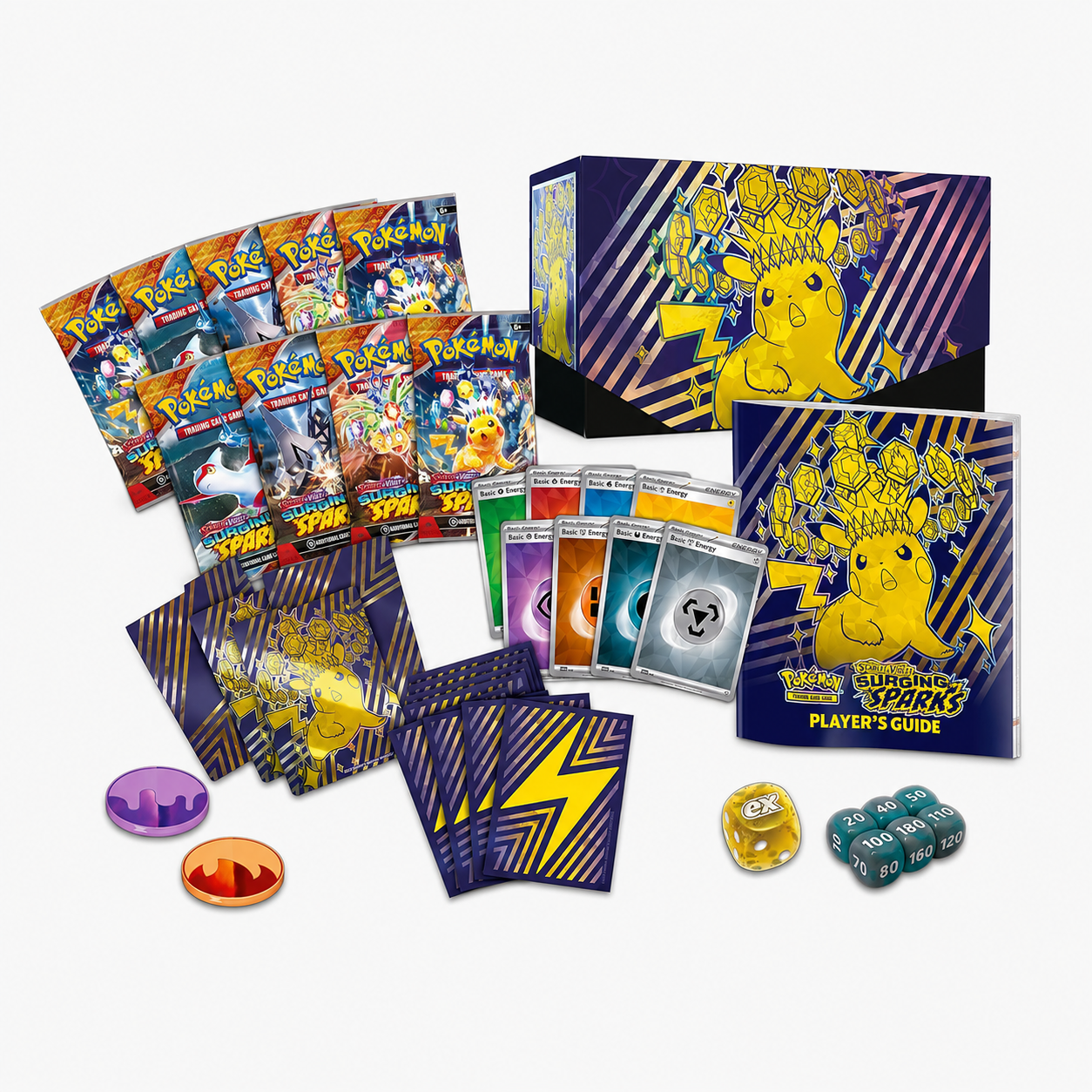 POKEMON TCG SCARLET & VIOLET SURGING SPARKS POKEMON CENTER ELITE TRAINER BOX