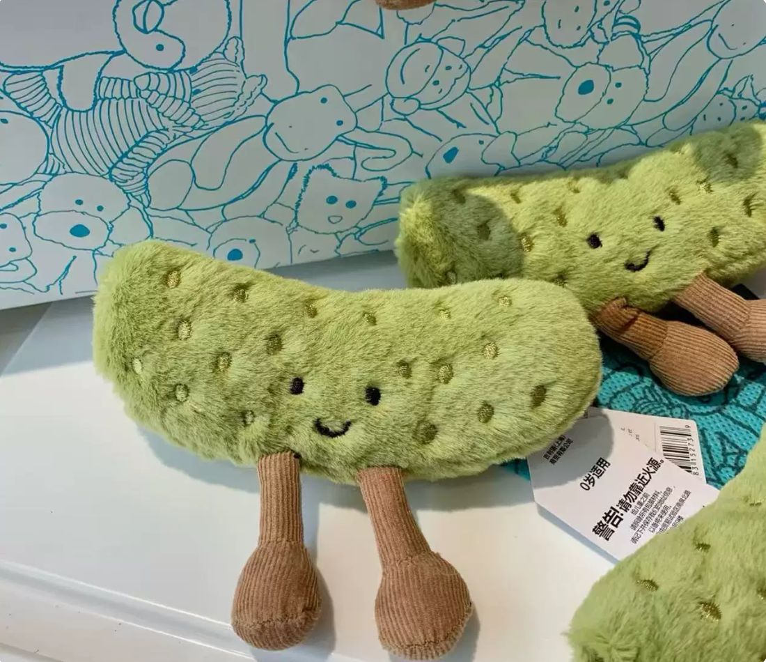 JELLY FRUIT PICKLED CUCUMBER PLUSH TOY
