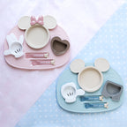 KINNIKASEI MICKEY MOUSE ICON LUNCH PLATE SET – LIGHT BLUE