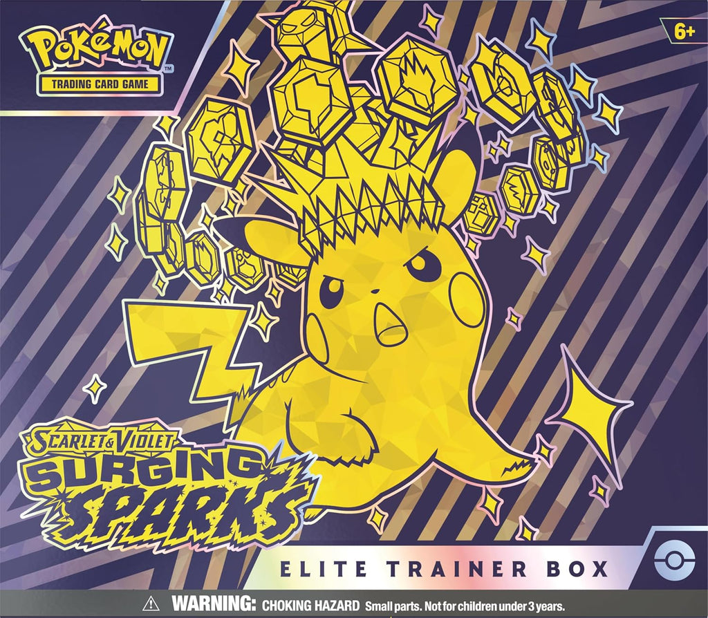 POKEMON TCG SCARLET & VIOLET SURGING SPARKS POKEMON CENTER ELITE TRAINER BOX
