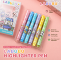 CUTE LABUBU HIGHLIGHTER PENS 6PCS BOX SET