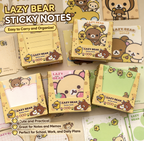 CUTE RILAKKUMA BOX STICKY NOTES SET 100PCS - 5 OPTIONS
