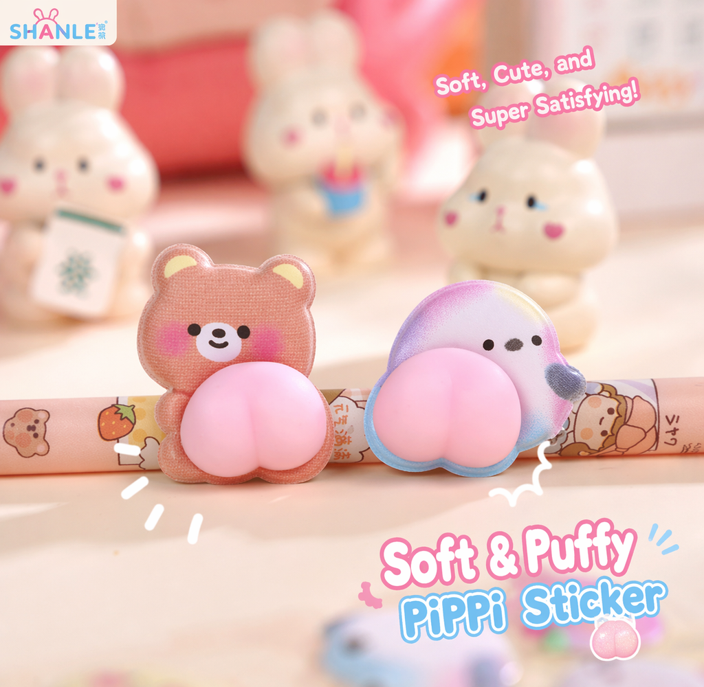 SOFT SQUEEZE 3D STICKER - 2 OPTIONS