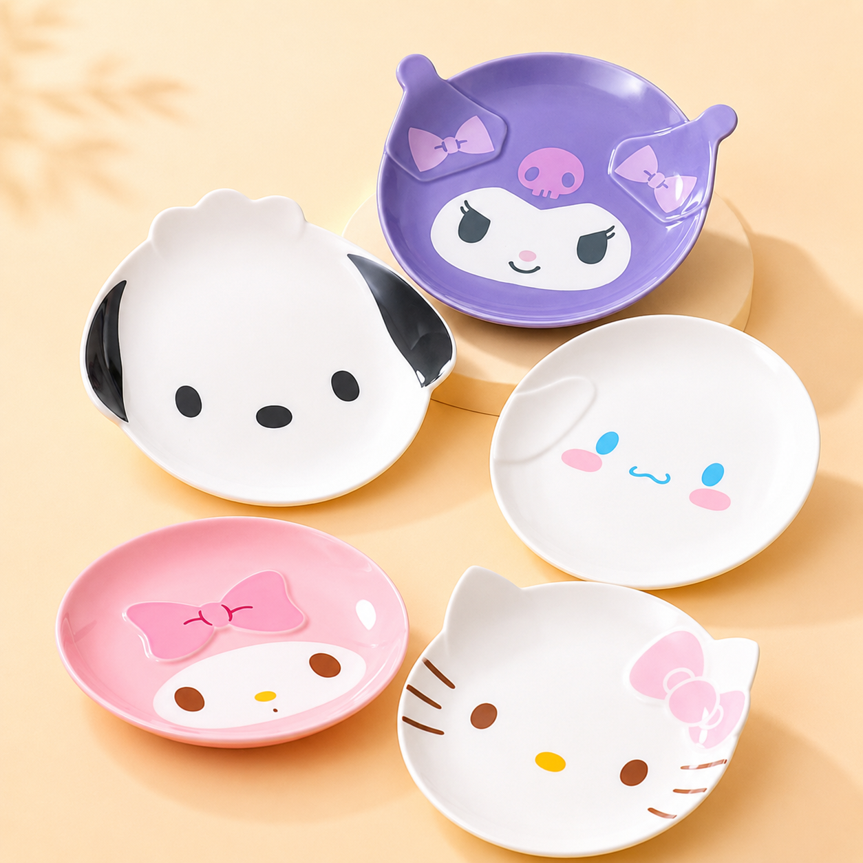 SANRIO CHARACTER ROUND DINNER PLATE - 3 OPTIONS