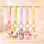 SANRIO SNACK SERIES KEYCHAIN PENDANT - 6 OPTIONS