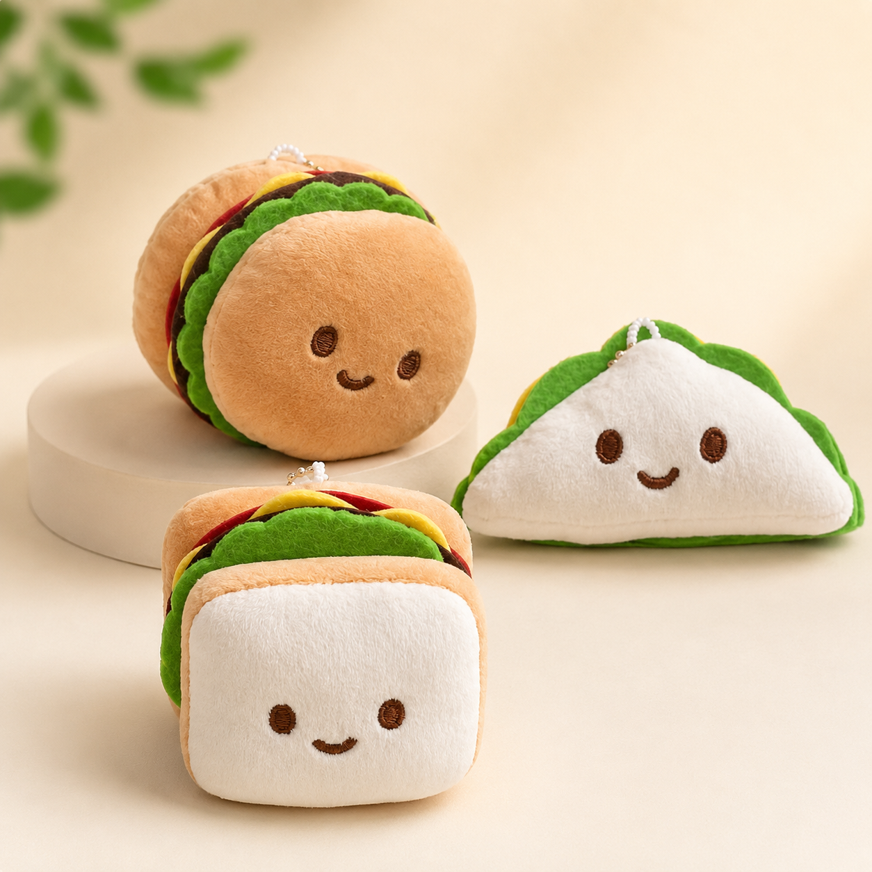 JELLY FRUIT BURGER PLUSH TOY