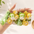 VEGGIE ROLY-POLY CARTOON KEYCHAIN PENDANT - 2 OPTIONS