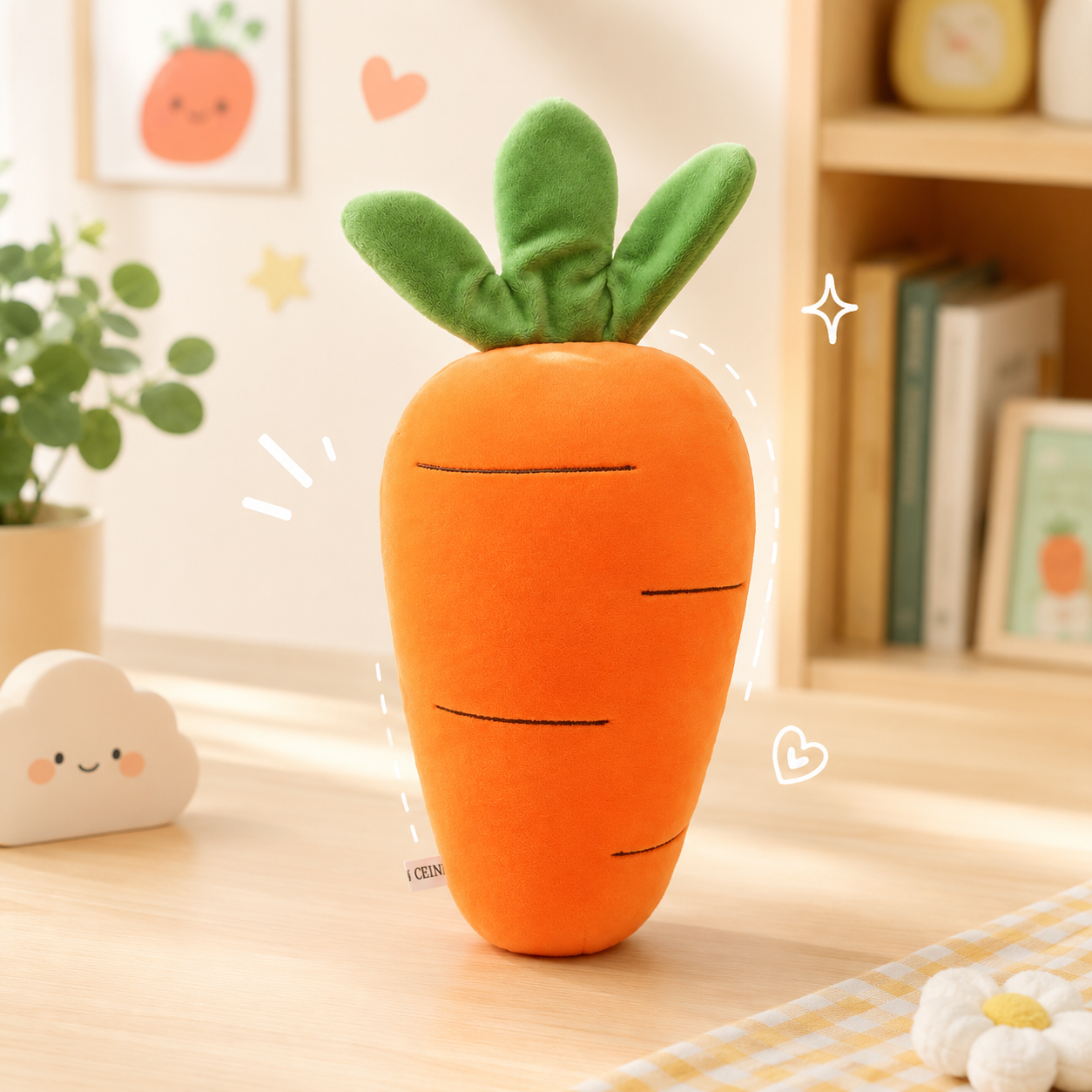 JELLY FRUIT CARROT PLUSH TOY