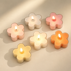 FLOWER-SHAPED TEA LIGHT CANDLE - 3 OPTIONS