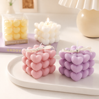MINI HEART CUBE CANDLE GIFT - 4 OPTIONS