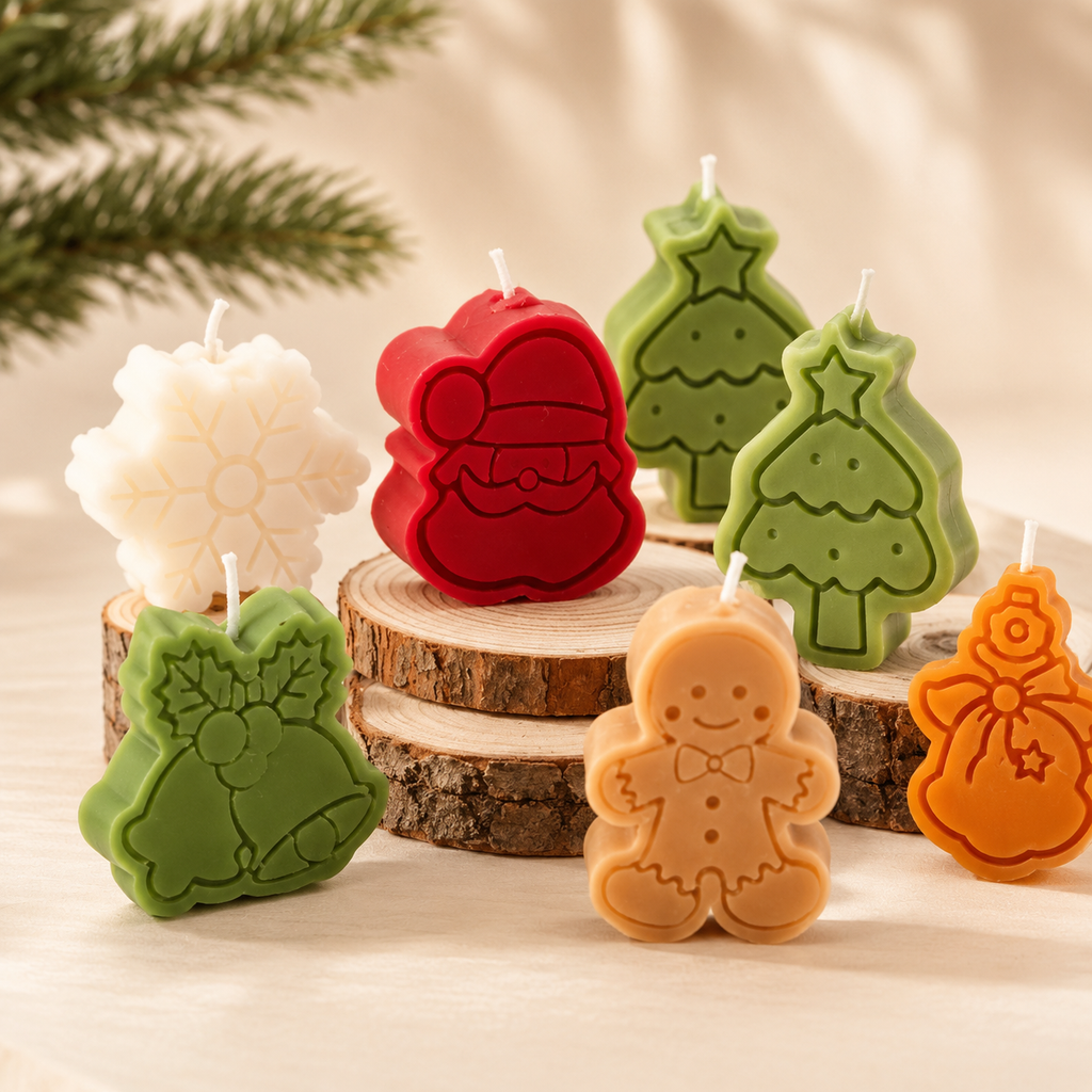 CHRISTMAS CANDLE SET - 2 OPTIONS