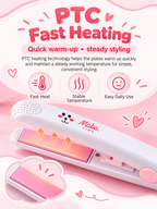 PTC fast heating mini hair straightener