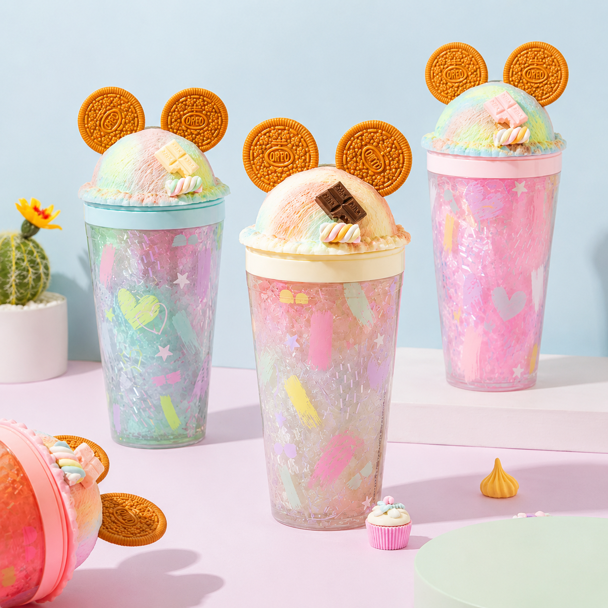 OREO COOKIE STRAW CUP - 5 OPTIONS