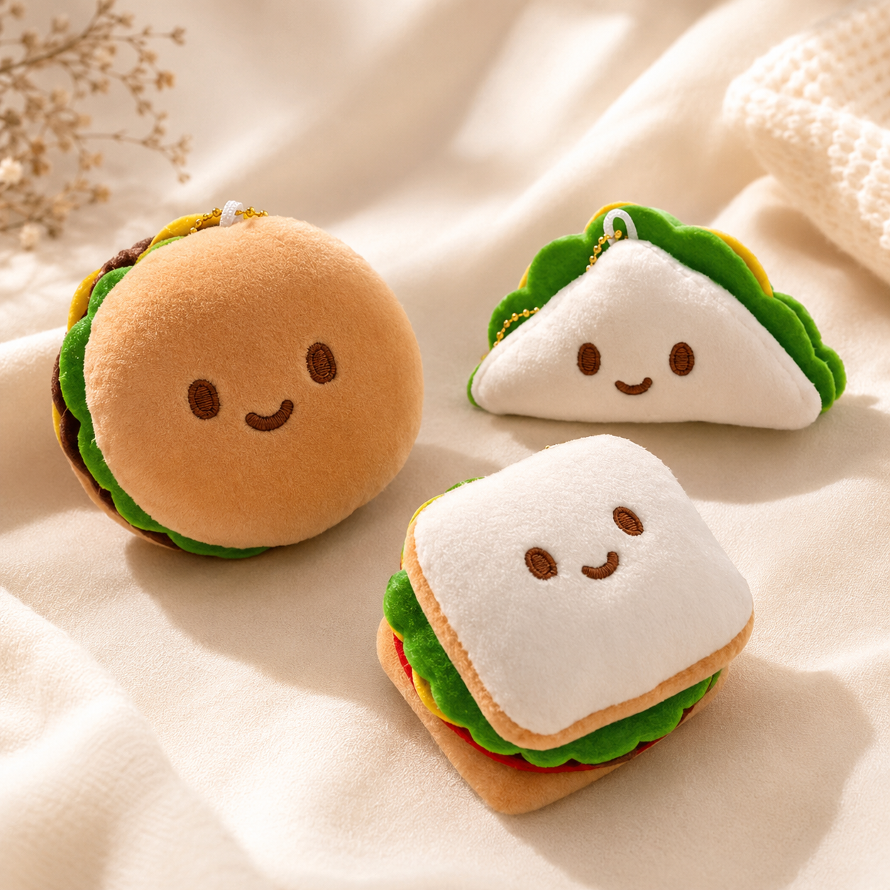 JELLY FRUIT BURGER PLUSH TOY