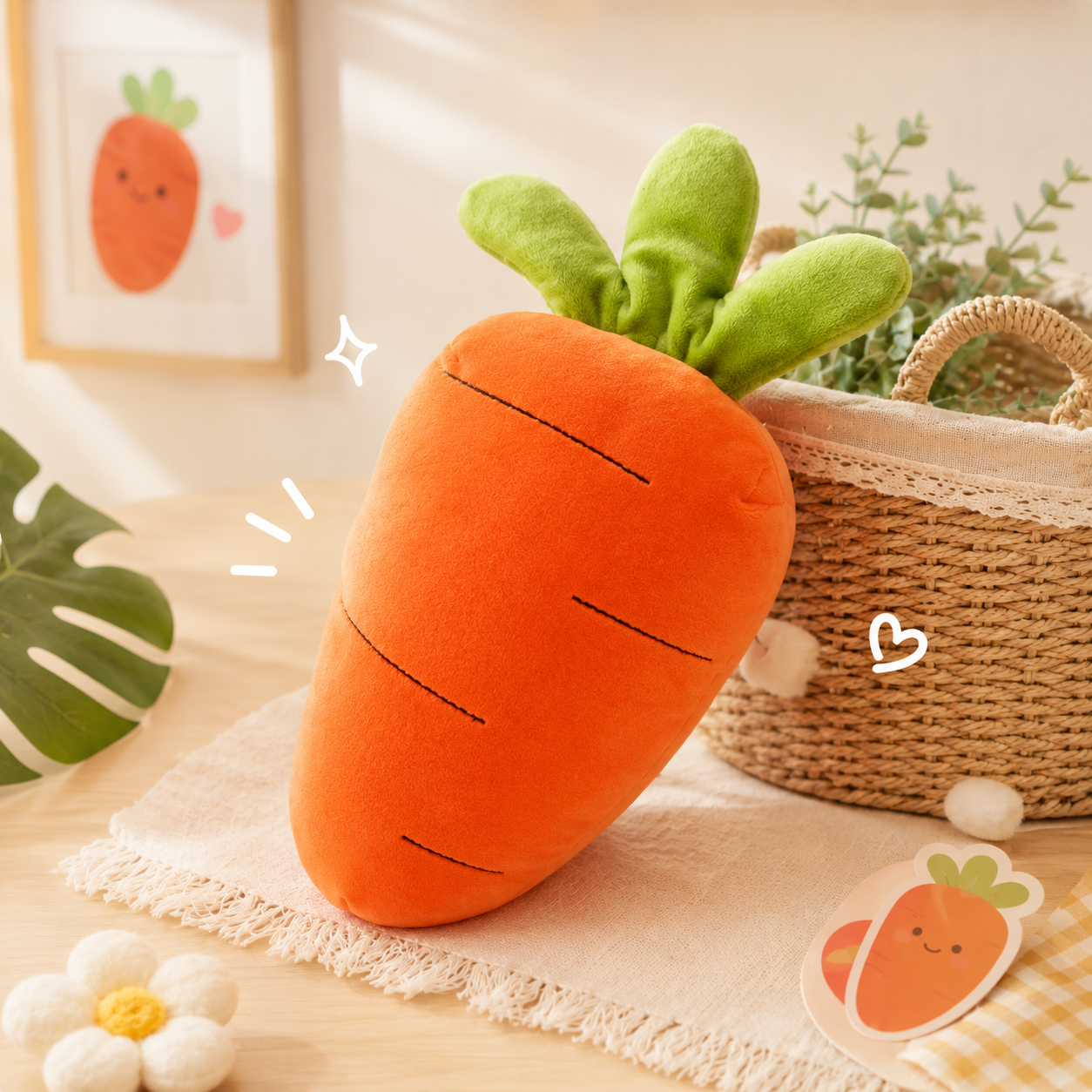 JELLY FRUIT CARROT PLUSH TOY