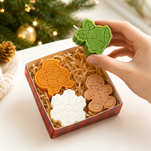 CHRISTMAS CANDLE SET - 2 OPTIONS
