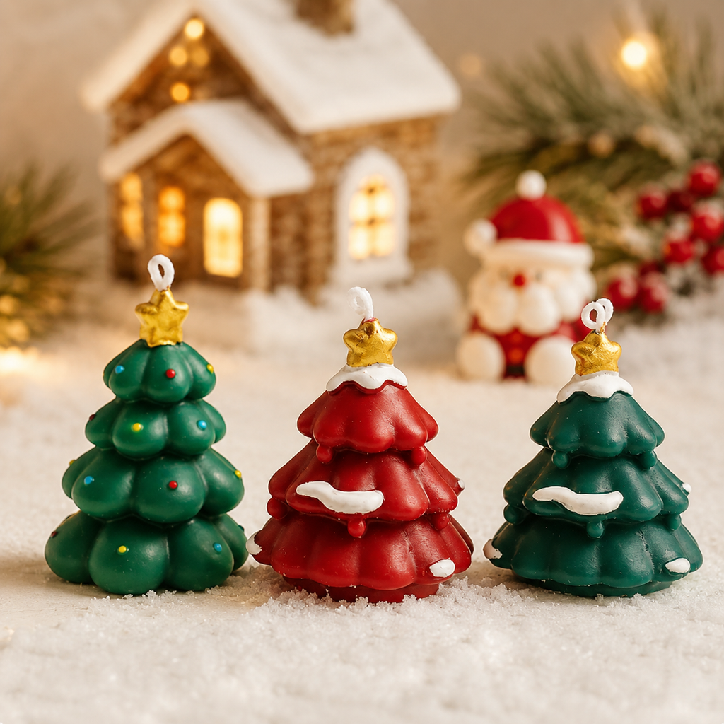CHRISTMAS TREE CANDLE COLLECTION - 4 OPTIONS