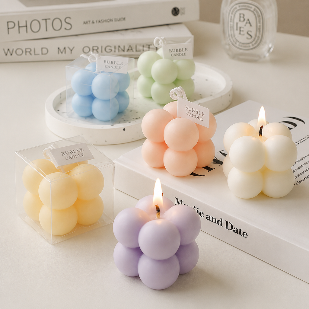 MINI CUBE CANDLE - 4 OPTIONS