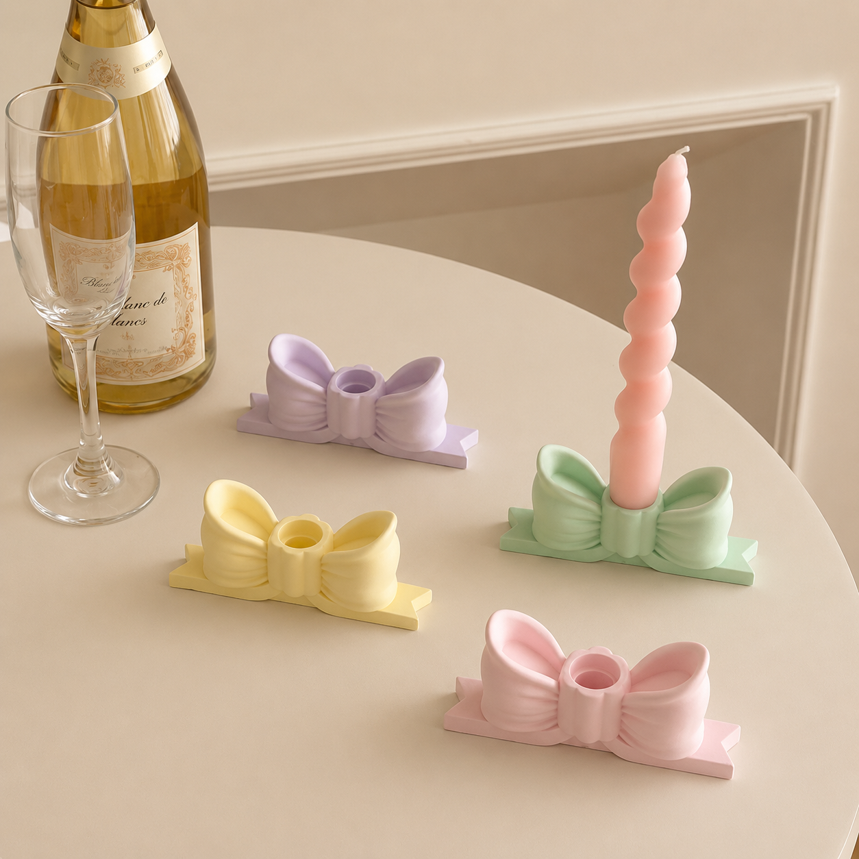 BOW KNOT CANDLE HOLDER - 5 OPTIONS