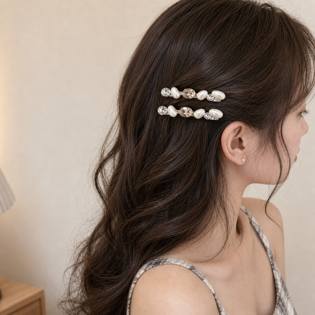 KOREAN PEARL CLUSTER HAIR CLIP - 4 STYLES