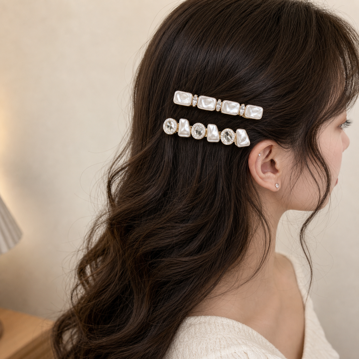 KOREAN PEARL CLUSTER HAIR CLIP - 4 STYLES