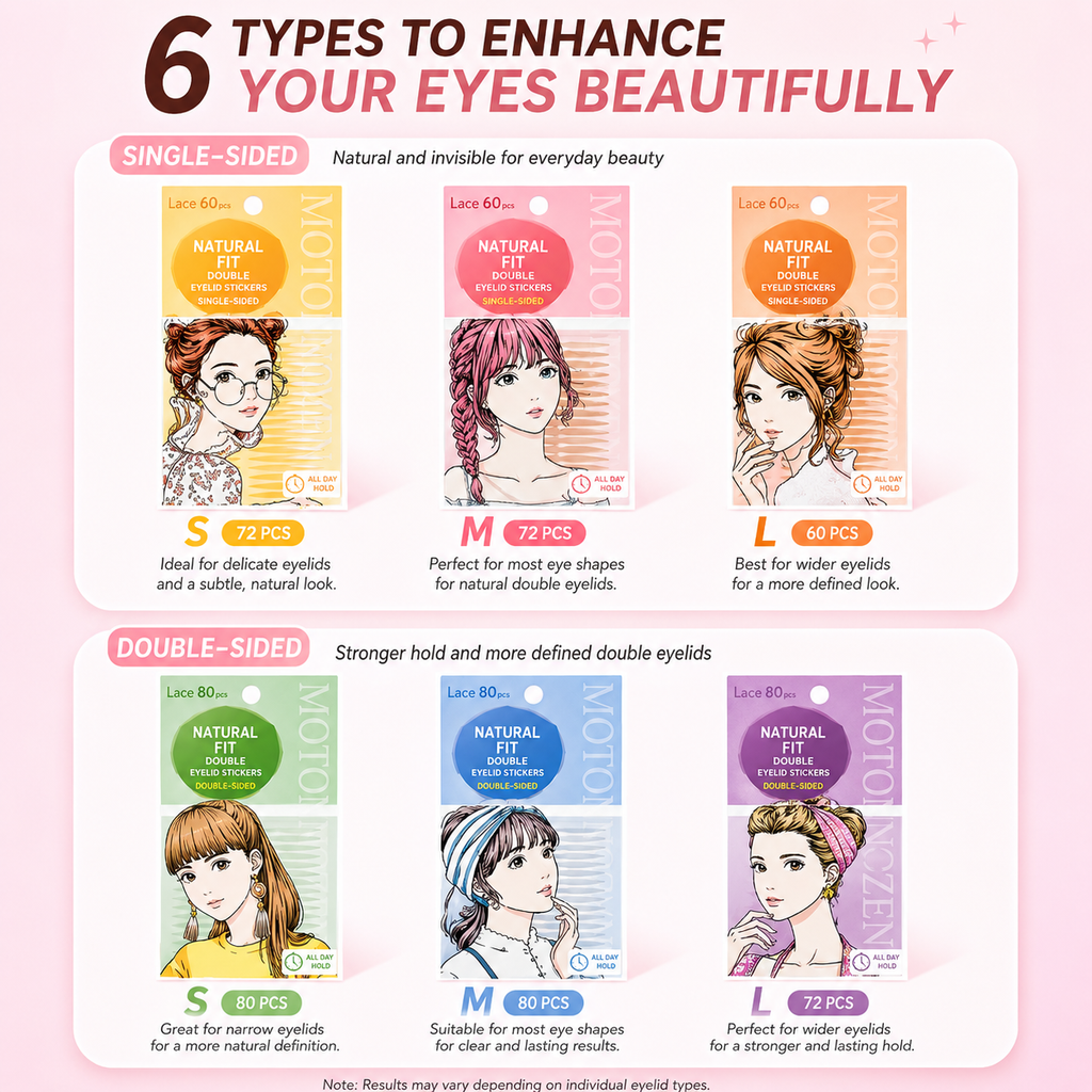MOTONOZEN SINGLE SIDE DOUBLE EYELID TAPE S 72PCS