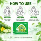 ZHENLIBAO CUCUMBER HYDRATING FACIAL SHEET MASK 30G 1 SHEET