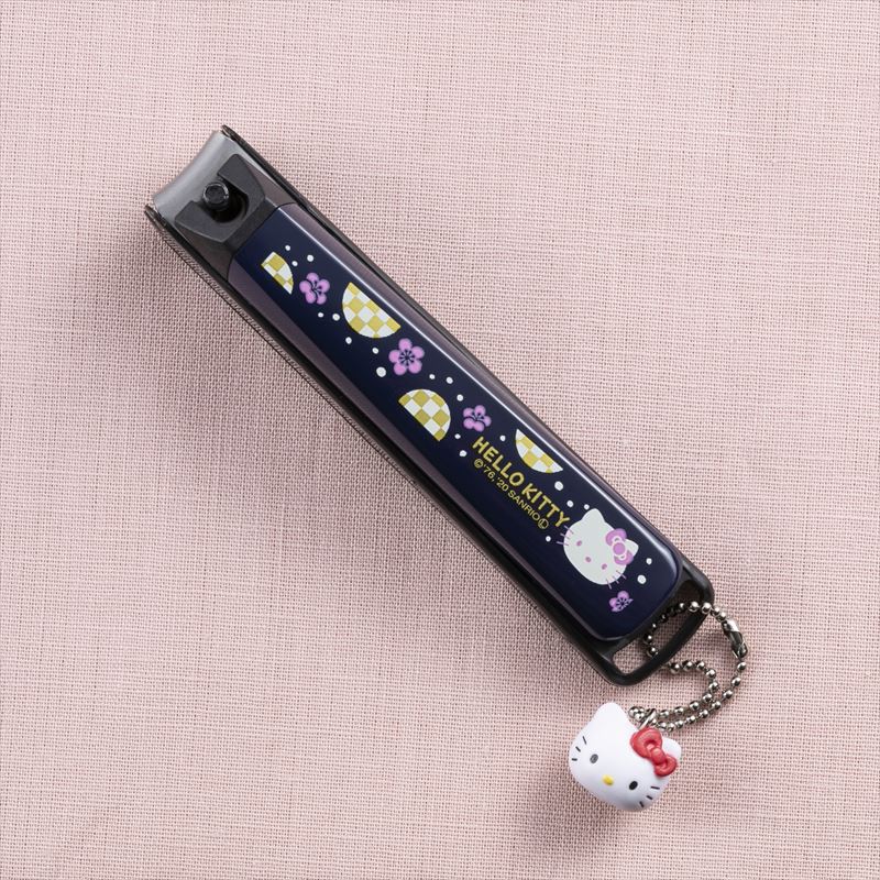 KAI HELLO KITTY NAIL CLIPPER M SIZE BLUE