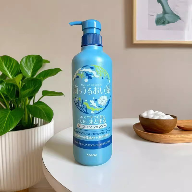 KRACIE UMI NO URUOISO MOISTURE CARE RINSE-IN SHAMPOO 490ML