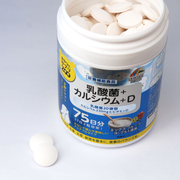 UNIMAT RIKEN ZOO LACTIC ACID BACTERIA + CALCIUM + VITAMIN D CHEWABLE 150 TABLETS