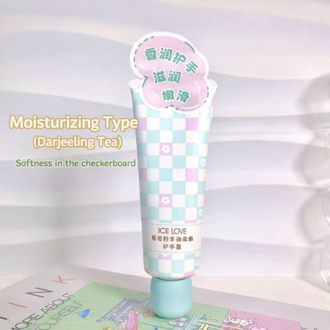 ICE LOVE GRAPE SEED RICH & TENDER FRAGRANT HAND CREAM 100G - 2 OPTIONS