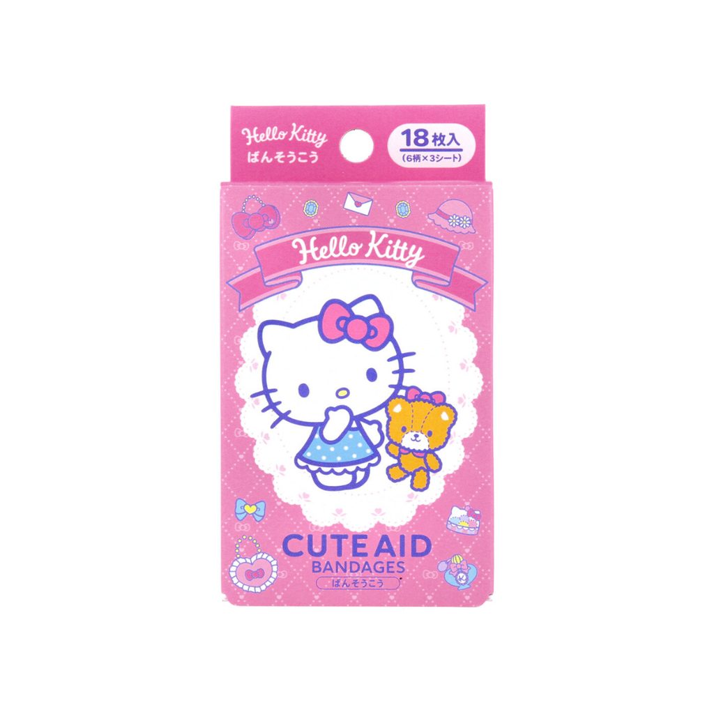 SANRIO HELLO KITTY BANDAGES PINK 18PCS