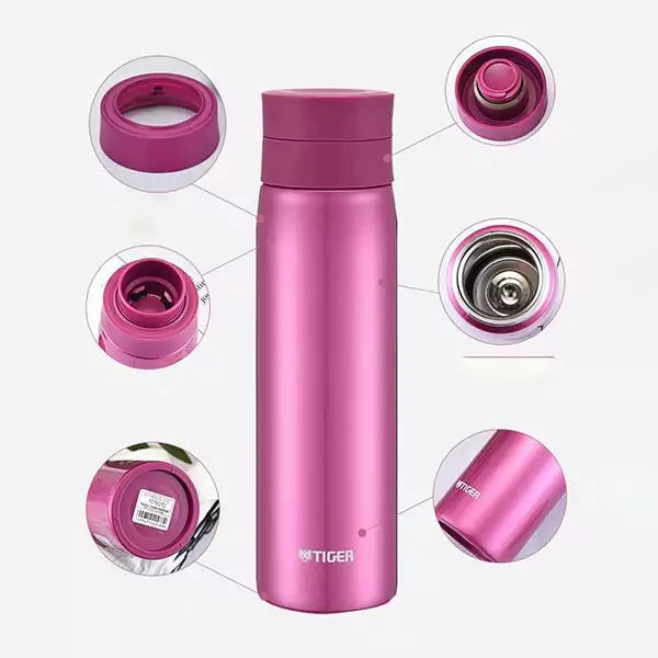 TIGER STAINLESS MINI BOTTLE MCY-A035 ROSE PINK 0.35L