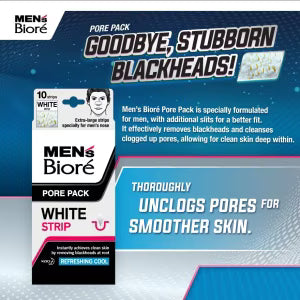 BIORE MEN’S WHITE PORE CLEAN PACK 10PCS