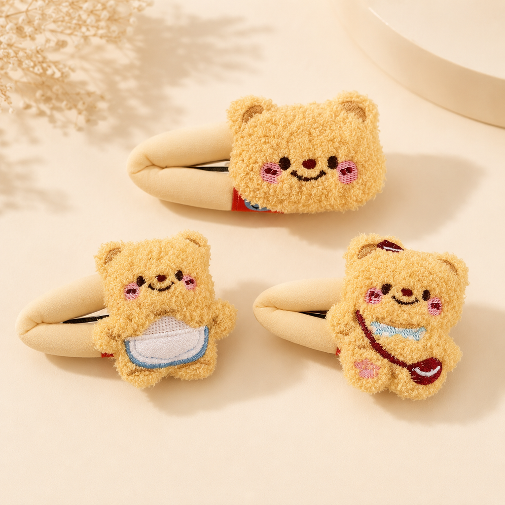 BUTTER BEAR KAWAII HAIR CLIP