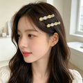 KOREAN YELLOW CRYSTAL GEM BARRETTE