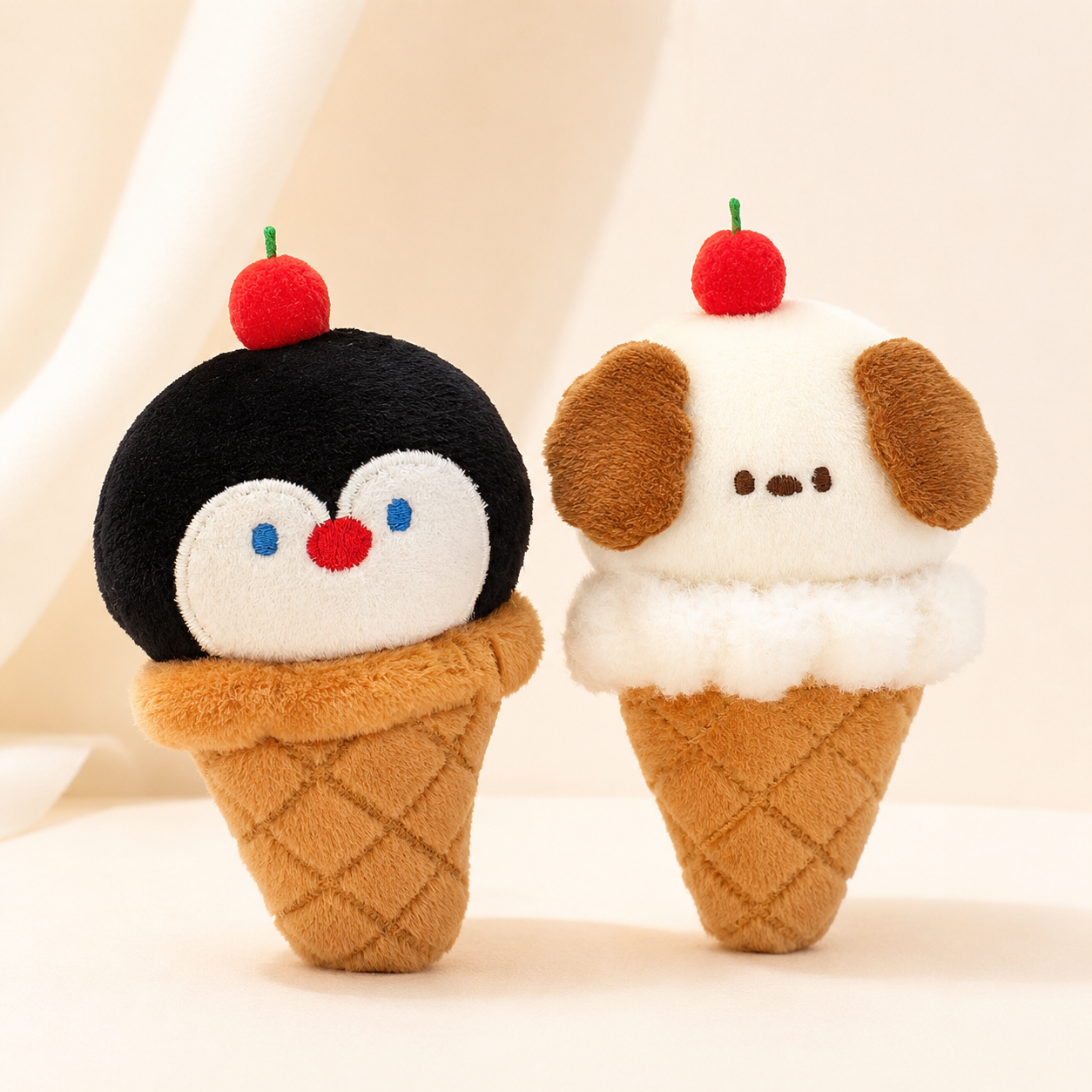 CUTE PLUSH DOLL CHARM KEYCHAIN - 2 OPTIONS