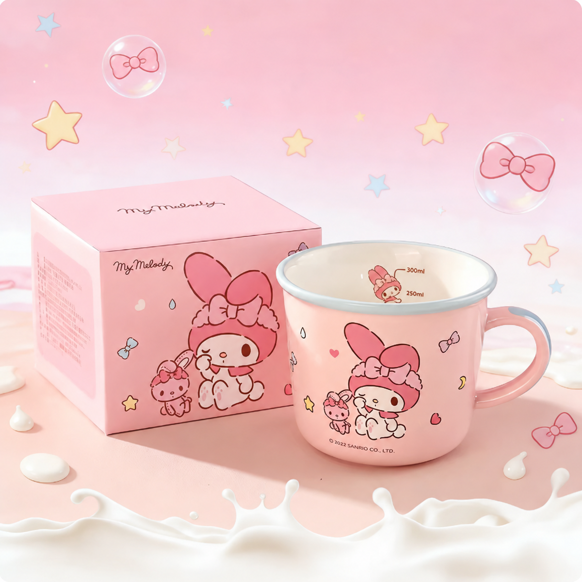 My Melody 340ml measuring cup with gift box