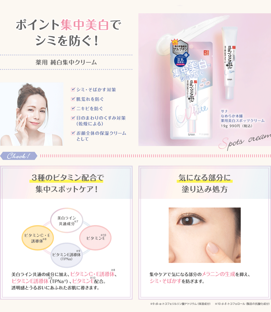 SANA NAMERAKA HONPO SPOT CREAM 19G
