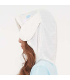 SANRIO CINNAMOROLL D-CUT HOODIES T-SHIRT BLUE SIZE L