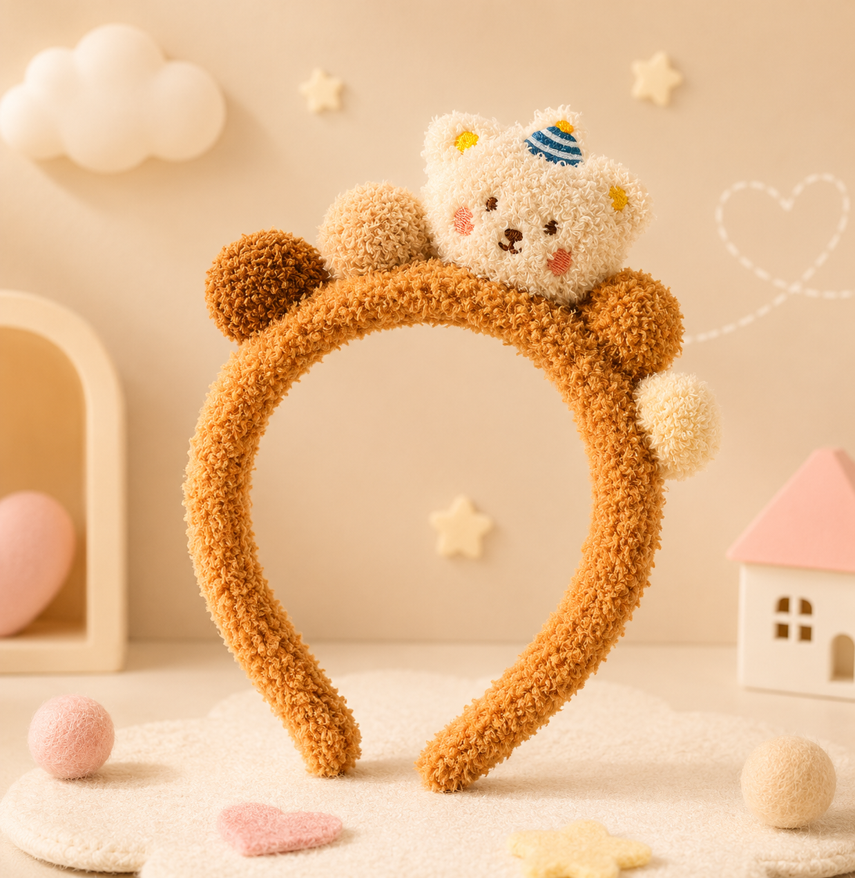 CAKE BEAR KAWAII WIDE HEADBAND