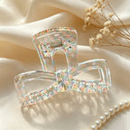 KOREAN CRYSTAL HOLOGRAPHIC CLAW CLIP